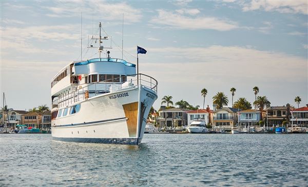 Wild Goose @ Newport Harbor - John Wayne's former Private Yacht - City Cruises (5/14/2024 - Credits: Photo Courtesy of City Experiences)