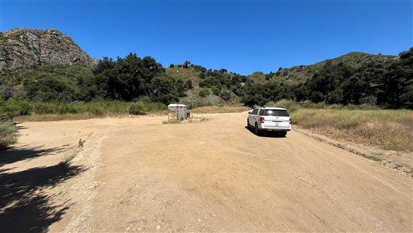 Malibu Creek State Park (SP) - Parking by Visitors Center and Rock Pool (6/26/2024 - Credits: Brandy Davis)