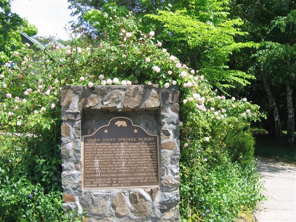 Vichy Springs Resort and Inn - Vichy Historic Landmark Plaque (5/8/2024 - Credits: Gilbert Ashoff)