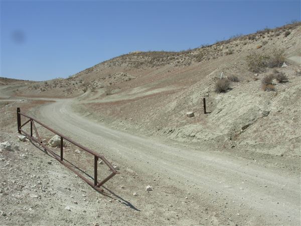Cudahy's Old Dutch Cleanser Mine (Located within Red Rock Canyon State Park) - Front Gate (11/5/2024 - Credits: MATCON Corporation)