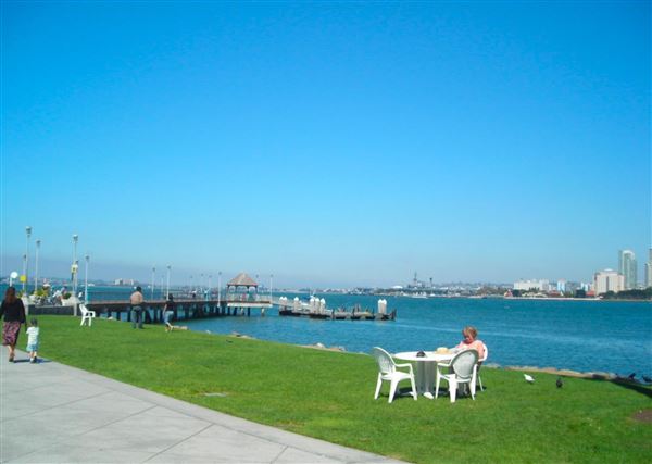 Coronado Ferry Landing Park and Beach (9/18/2008 - Credits: San Diego Film Commision)