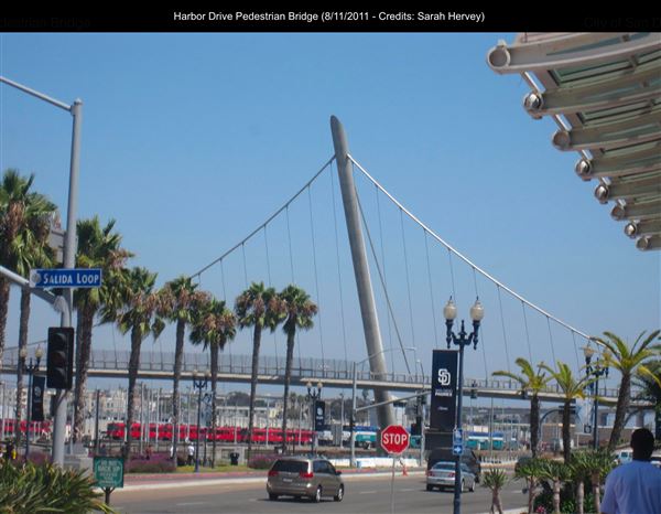 Harbor Drive Pedestrian Bridge (8/11/2011 - Credits: Sarah Hervey)