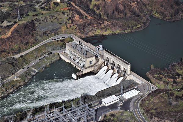 Keswick Dam (7/28/2025 - Credits: U.S. Bureau of Reclamation)