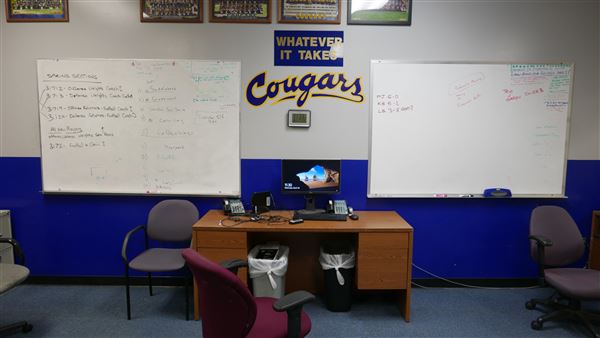 College of the Canyons - Football Coach Office Main Gym Bldg. (3/28/2018 - Credits: Leo Fialho)