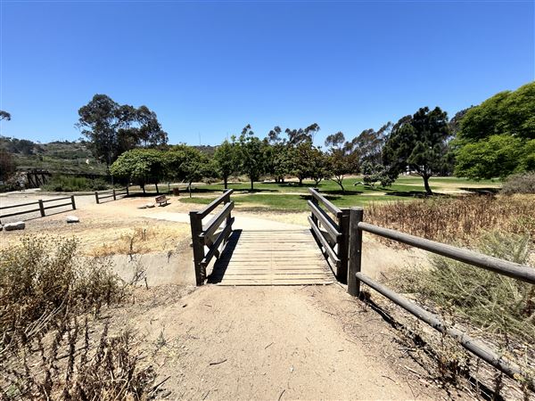 Mark Ridley Thomas Bridge located Kenneth Hahn State Recreational Area (SRA) - Path leading to bridge (6/16/2025 - Credits: Brandy Davis)