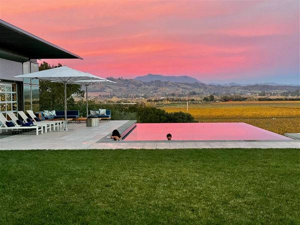 Modern Industrial House overlooking Russian River Valley Vineyards (10/13/2022 - Credits: Chris Horan)