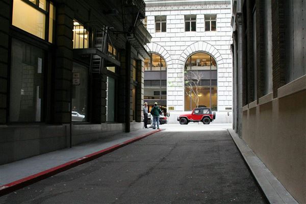 Financial District, San Francisco - Treasury Alley (10/29/2025 - Credits: San Francisco City & County Film Commission)