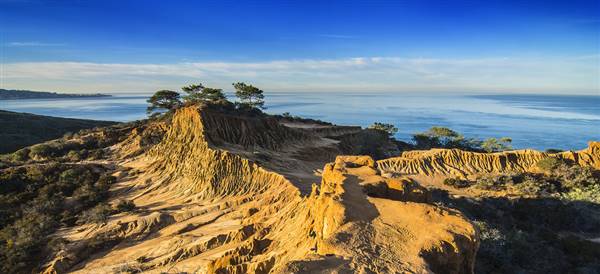 Torrey Pines State Natural Reserve (SNR) (11/26/2013 - Credits: "Torrey Pines Reserve in Early Morning Light - Explored" by Bill Gracey (CC BY-NC-ND 2.0) [https://creativecommons.org/licenses/by-nc-nd/2.0/legalcode] https://www.flickr.com/photos/9422878@N08/)