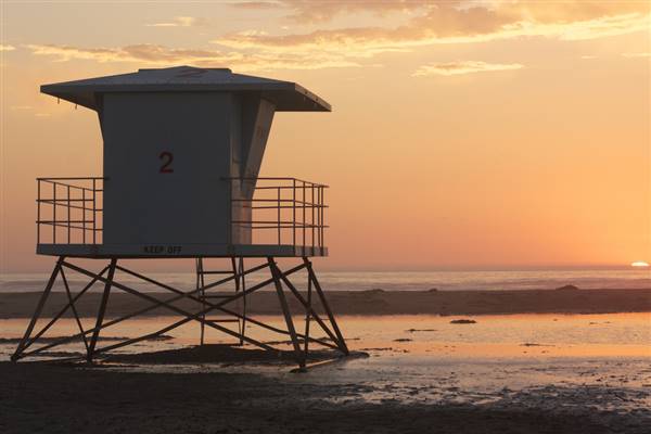 Morro Strand State Beach (SB) (9/29/2010 - Credits: "Lifeguard shack at sunset" by Devra Cooper (CC BY 2.0)[https://creativecommons.org/licenses/by/2.0/legalcode]https://www.flickr.com/photos/minicooper93402/)