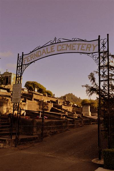 Ferndale Cemetery (8/22/2010 - Credits: "Ferndale Cemetery Entrance" by Becky Simmons (CC BY-NC-ND 2.0)[https://creativecommons.org/licenses/by-nc-nd/2.0/legalcode]https://www.flickr.com/photos/southerncomposition/)