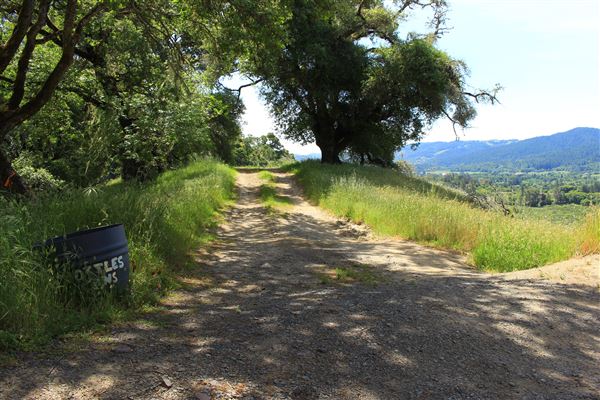 Peachland Road - Anderson Valley region- North East of Boonville, access to overlook with great scenic view of valley (5/15/2018 - Credits: Kellen Lim)