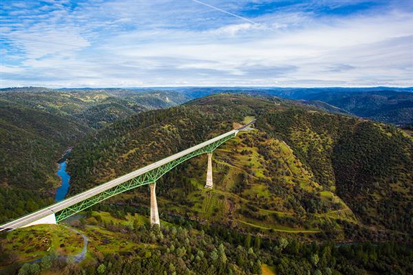 Foresthill Bridge aka Auburn-Foresthill Bridge or Auburn Bridge (4/15/2020 - Credits: Placer County)