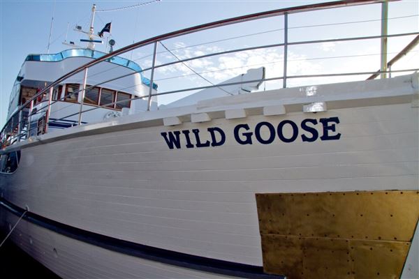 Wild Goose @ Newport Harbor - John Wayne's former Private Yacht - City Cruises (5/14/2024 - Credits: Photo Courtesy of City Experiences)