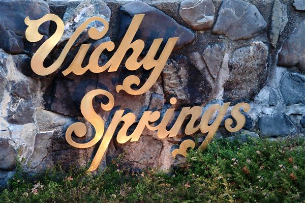 Vichy Springs Resort and Inn - Resort entry sign (5/8/2024 - Credits: Gilbert Ashoff)