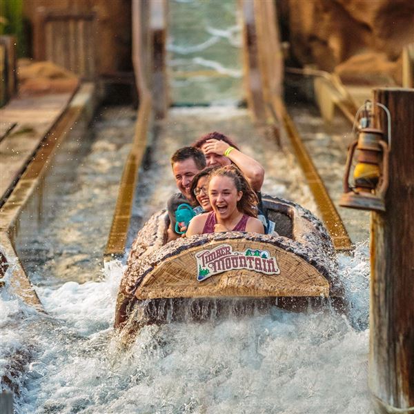 Knott's Berry Farm & Knott's California Marketplace - Timber Mountain Log Ride (5/15/2025 - Credits: Six Flags Entertainment Corporation)