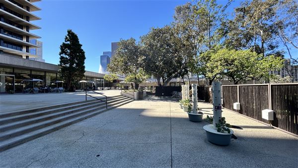 LADWP Headquarters / John Ferraro Building - Outside eating area (2/27/2026 - Credits: Brandy Davis)
