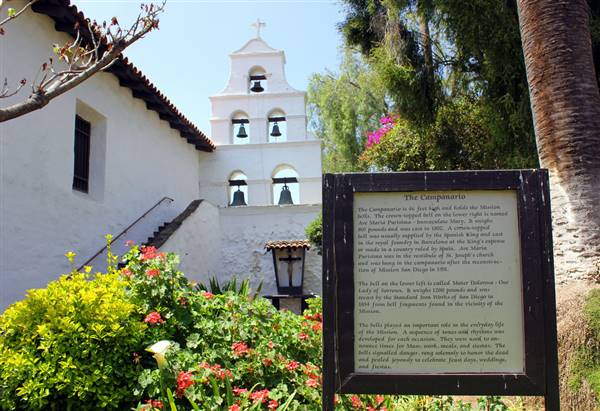 Mission San Diego de Alcala - San Diego Mission (4/29/2011 - Credits: "Mission San Diego de Alcala-93" by Rachel Titiriga (CC BY 2.0)[https://creativecommons.org/licenses/by/2.0/legalcode]https://www.flickr.com/photos/pocait/)