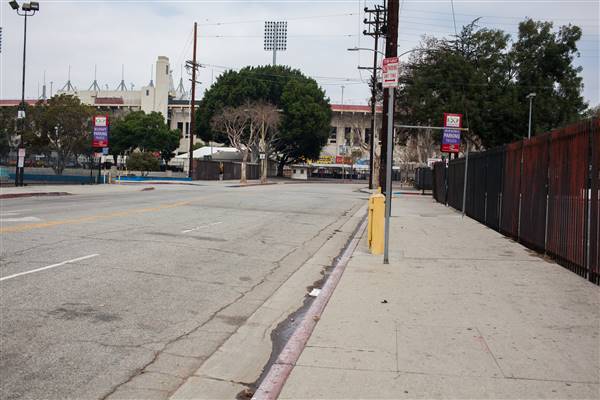 Roads and Surfaces at Exposition Park - South Hoover Street (10/13/2016 - Credits: Photo by Gillian Bissonnette (C) CFC)