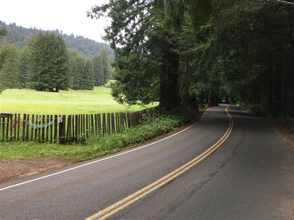 Comptche-Ukiah Road (eastward from Comptche) / aka Orr Springs Road - Comptche Ukiah Road/Orr Springs Road; looking eastward; around milemarker 16 (5/19/2018 - Credits: Kellen Lim)