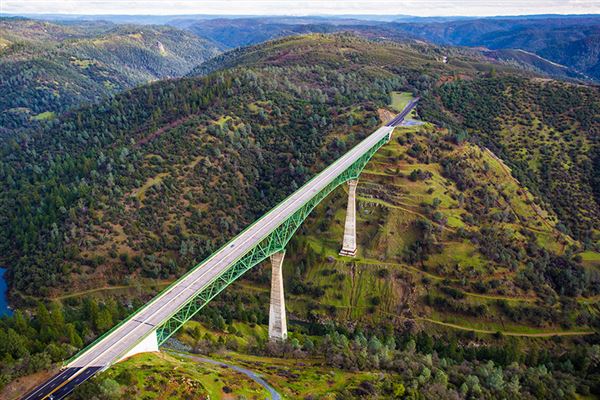 Foresthill Bridge aka Auburn-Foresthill Bridge or Auburn Bridge (4/15/2020 - Credits: Placer County)