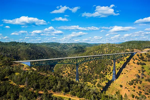 Foresthill Bridge aka Auburn-Foresthill Bridge or Auburn Bridge (4/15/2020 - Credits: Placer County)