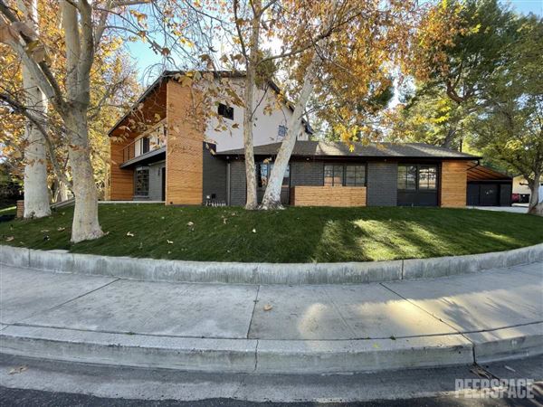 Unique Mid-Century Modern Home on 11,000 SF Corner Lot with Large Swimming Pool (11/22/2024 - Credits: Natalie Tarpinian)
