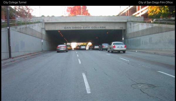 City College Tunnel (3/11/2025 - Credits: San Diego Film Commision)