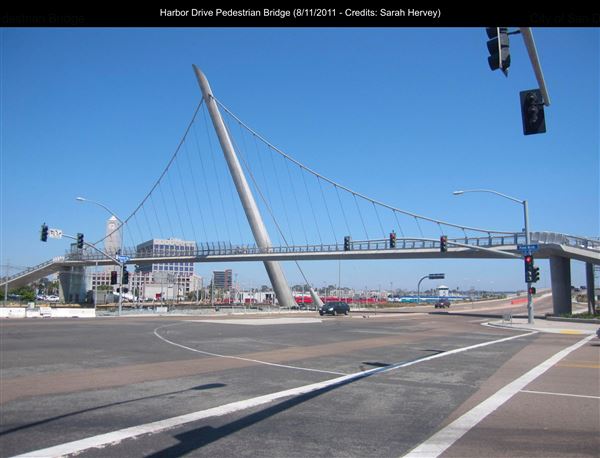 Harbor Drive Pedestrian Bridge (8/11/2011 - Credits: Sarah Hervey)