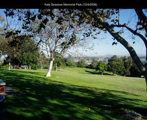 Kate Sessions Memorial Park (12/4/2006 - Credits: San Diego Film Commision)