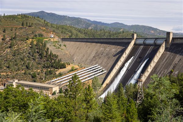 Shasta Dam (7/28/2025 - Credits: U.S. Bureau of Reclamation)