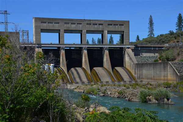 Keswick Dam (7/28/2025 - Credits: U.S. Bureau of Reclamation)