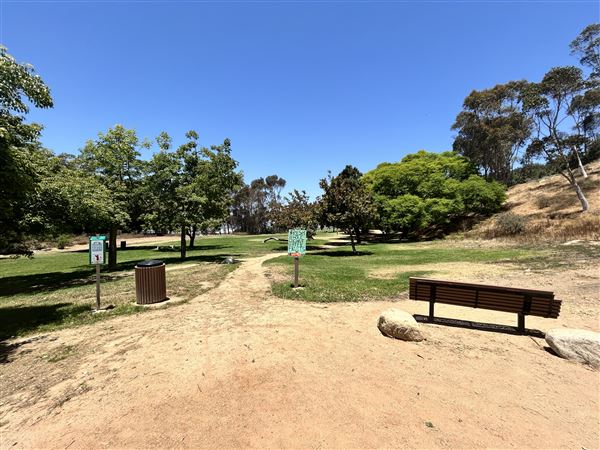 Mark Ridley Thomas Bridge located Kenneth Hahn State Recreational Area (SRA) - Path leading to bridge (6/16/2025 - Credits: Brandy Davis)