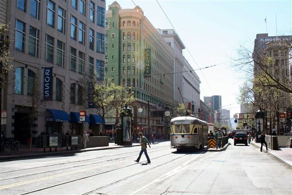 Financial District, San Francisco - Market St. (10/29/2025 - Credits: San Francisco City & County Film Commission)
