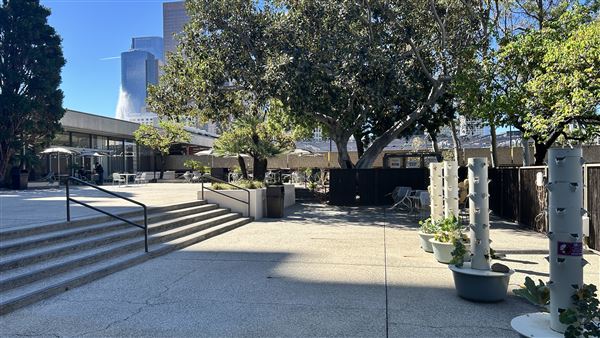LADWP Headquarters / John Ferraro Building - Outside eating area (2/27/2026 - Credits: Brandy Davis)