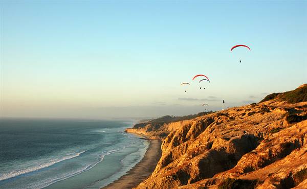 Torrey Pines State Beach (SB) (2/17/2008 - Credits: Phier at en.wikipedia [CC BY-SA 3.0 (http://creativecommons.org/licenses/by-sa/3.0) or GFDL (http://www.gnu.org/copyleft/fdl.html)], from Wikimedia Commons)