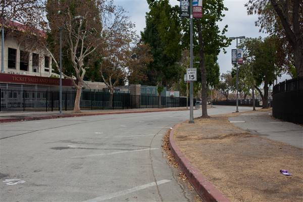 Roads and Surfaces at Exposition Park - South Hoover Street (10/13/2016 - Credits: Photo by Gillian Bissonnette (C) CFC)