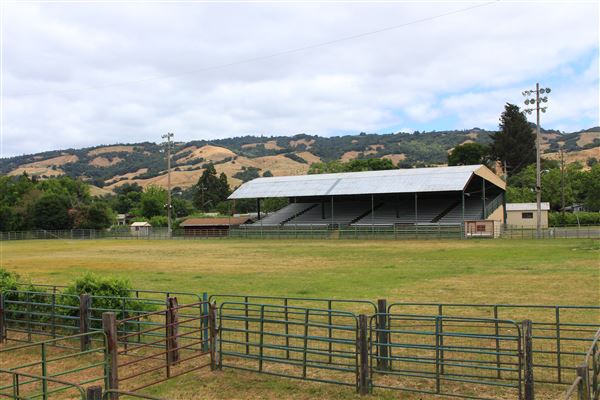 Mendocino County Fair and Apple Show - Boonville's arena & grandstand (events held there include rodeo & football) (5/31/2018 - Credits: Kellen Lim)