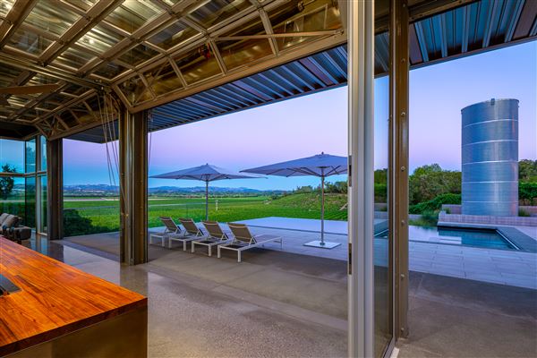Modern Industrial House overlooking Russian River Valley Vineyards (7/30/2022 - Credits: Ciro Coehlo Photography)