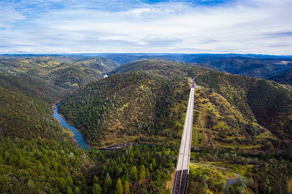 Foresthill Bridge aka Auburn-Foresthill Bridge or Auburn Bridge (4/15/2020 - Credits: Placer County)