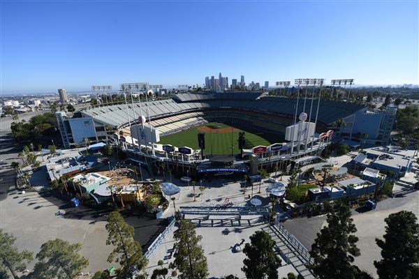 Dodger Stadium - Center Field Plaza Ariel (7/3/2020 - Credits: Special Event Sales & Marketing)