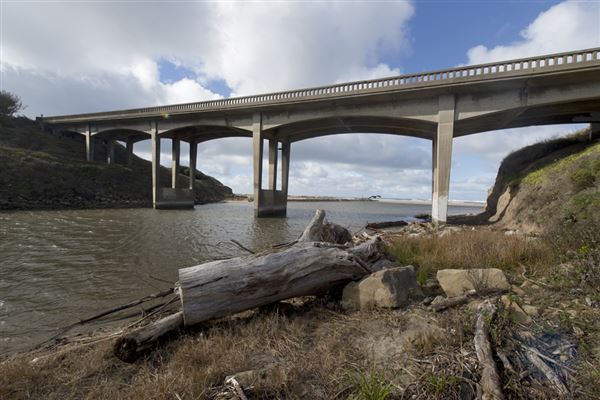 San Gregorio State Beach (SB) - San Gregorio Creek Bridge (8/5/2024 - Credits: Courtesy of California State Parks 2024)