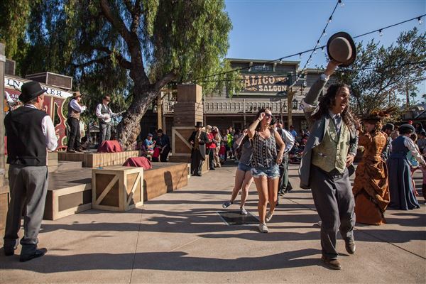 Knott's Berry Farm & Knott's California Marketplace - Ghost Town - Calico Saloon (5/15/2025 - Credits: Six Flags Entertainment Corporation)