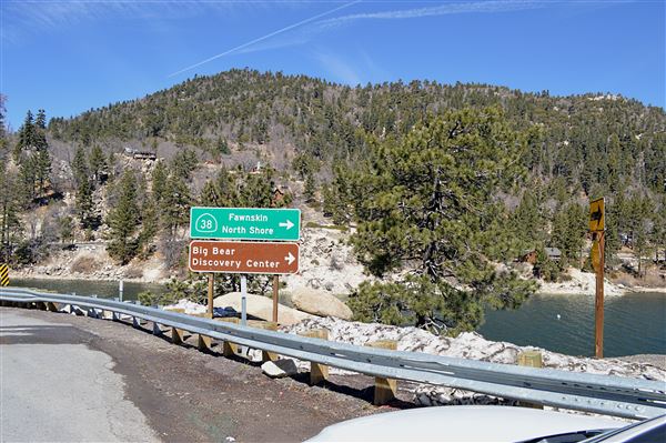 Highway 38 - Fawnskin, Big Bear, California (3/7/2014 - Credits: Krister Karlsmoen)
