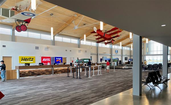 Charles M. Schulz Sonoma County Airport - Arrival Area (6/30/2025 - Credits: Photo Courtesy of Sonoma County)