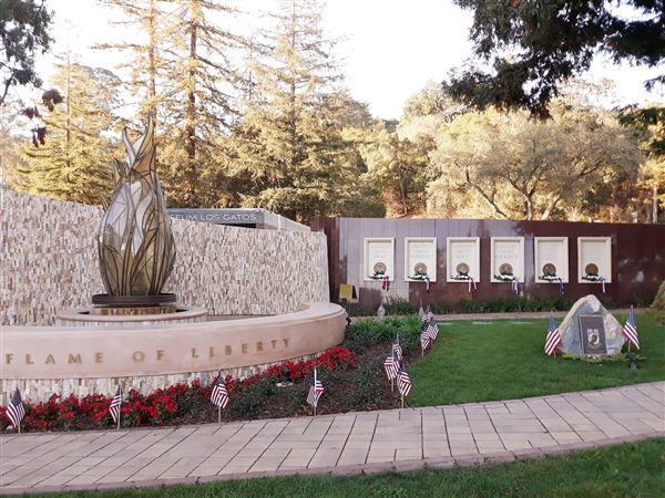 Los Gatos - Veterans Memorial at Town Hall (7/8/2025 - Credits: Town of Los Gatos)