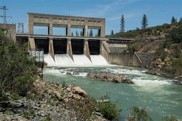 Keswick Dam (7/28/2025 - Credits: U.S. Bureau of Reclamation)