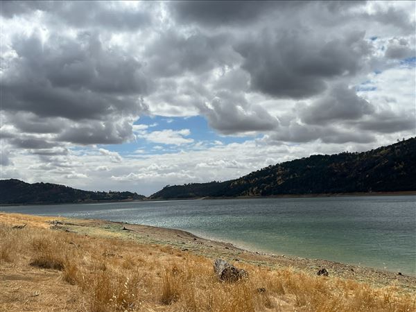 New Melones Reservoir and Stevnot Bridge (7/28/2025 - Credits: U.S. Bureau of Reclamation)