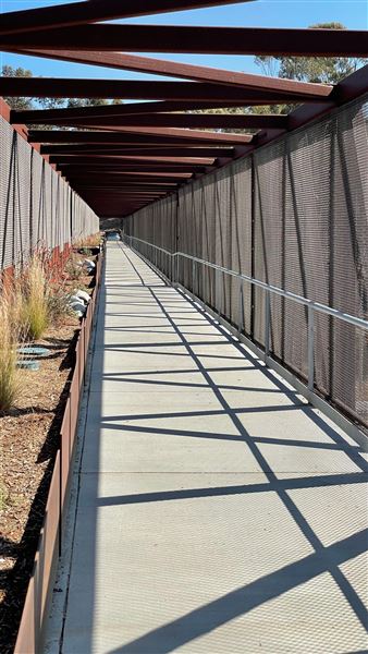 Mark Ridley Thomas Bridge located Kenneth Hahn State Recreational Area (SRA) (10/5/2021 - Credits: Leo Fialho)