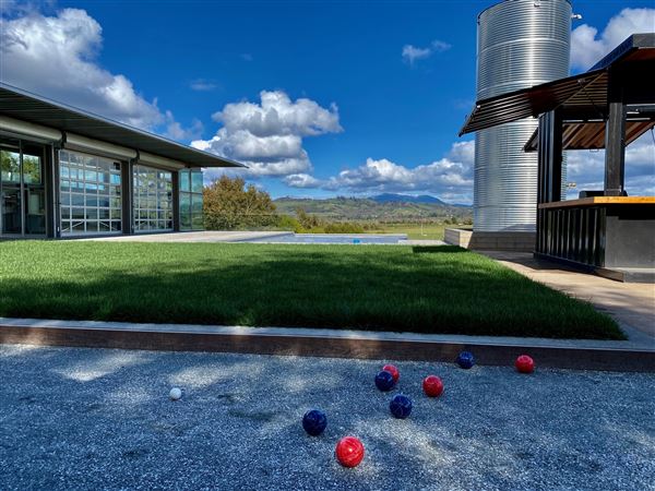 Modern Industrial House overlooking Russian River Valley Vineyards (10/13/2022 - Credits: Chris Horan)